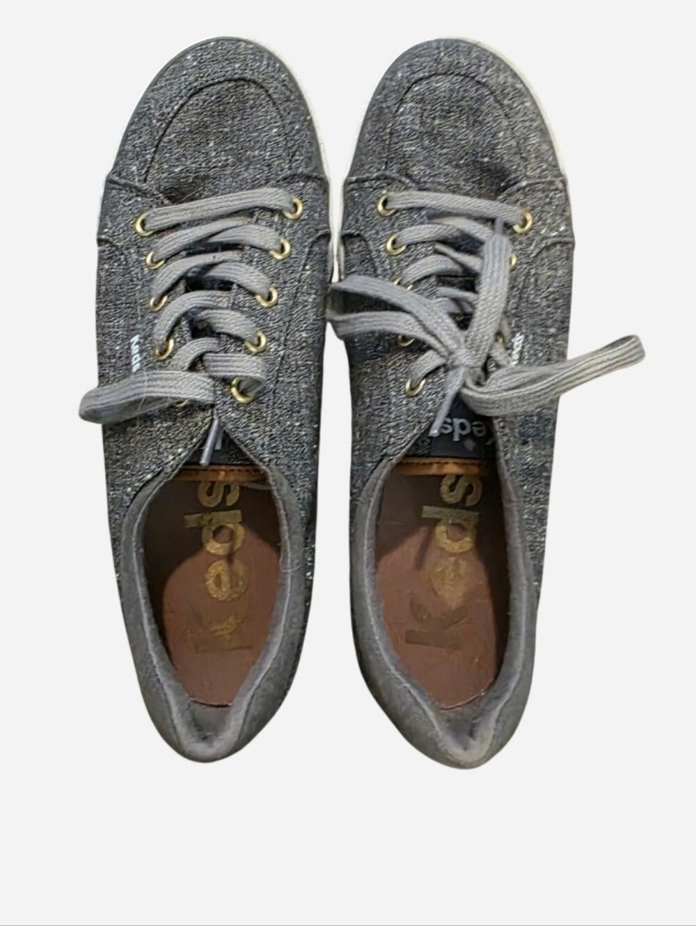 Keds Women's Gray Lace-Up Sneakers